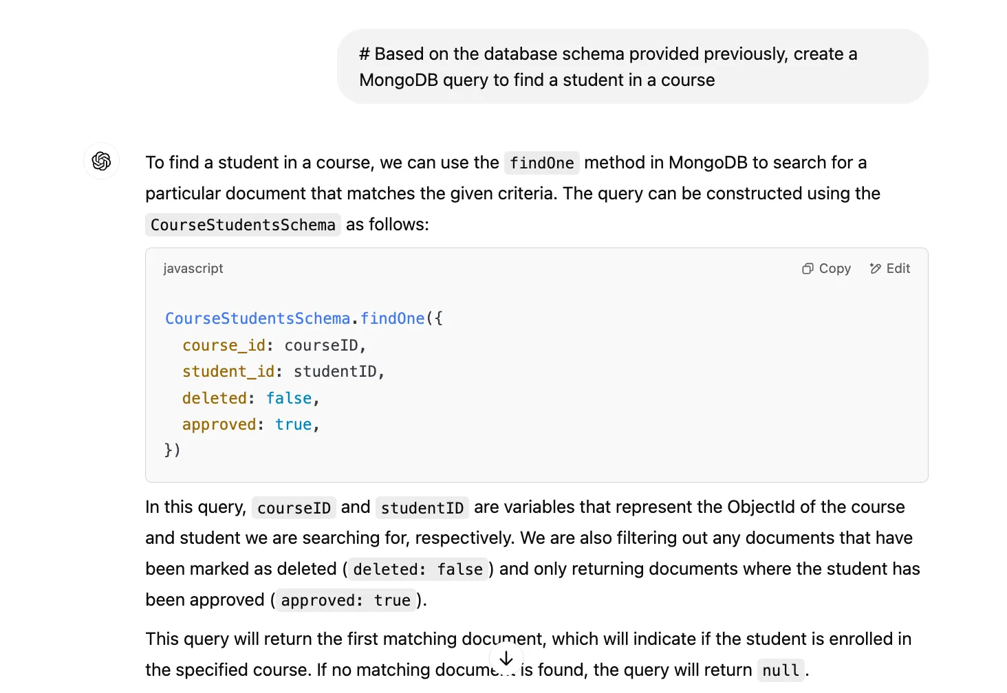Prototyping in ChatGPT
